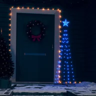 Ozdoby bożonarodzeniowe - VidaXL Lumarko Ozdoba świąteczna w kształcie choinki, 84 LED, 50x150 cm 328694 VidaXL - miniaturka - grafika 1