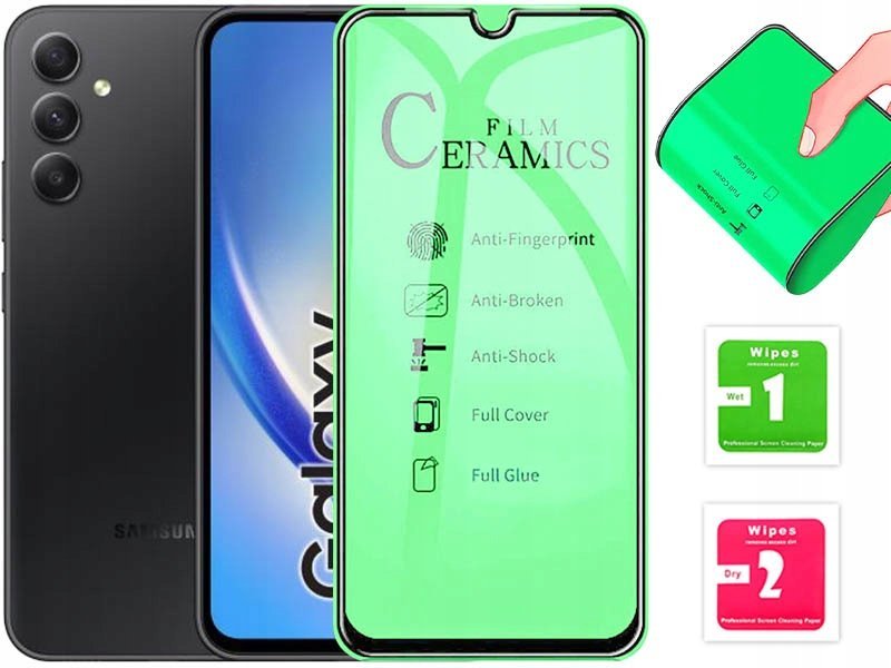 SZKŁO HYBRYDOWE 5D OCHRONNE PEŁNE ELASTYCZNE SZYBKA DO SAMSUNG GALAXY A34