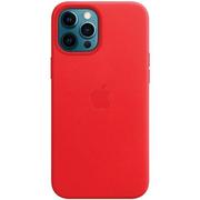 Etui i futerały do telefonów - Etui Apple Mhkj3Ze/A Iphone 12 Pro Max 6,7" Czerwony/Red Leather Case Magesafe - miniaturka - grafika 1
