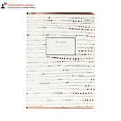 Zeszyty szkolne - Zeszyt A5/80 kratka metallic Rose Gold Interdruk - miniaturka - grafika 1