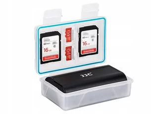 JJC Pokrowiec Pudełko Futerał Bateria Akumulator + Karty Pamięci Sd Microsd - Torby fotograficzne i futerały - miniaturka - grafika 1