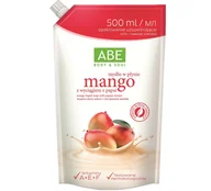 Mydła - ABE Mydło w płynie o zapachu mango zapas 500ml - miniaturka - grafika 1