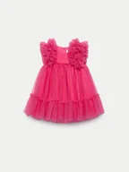 Sukienki i spódniczki dla dziewczynek - Abel & Lula Sukienka elegancka 5029 Czerwony Regular Fit - miniaturka - grafika 1