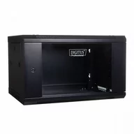 Pozostałe akcesoria sieciowe - Szafa Wisząca Jednosekcyjna 19" 4U 279/600/450Mm, Drzwi Szklane, Czarna (Ral 9004) - miniaturka - grafika 1