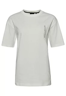 Koszulki i topy damskie - Superdry Damska koszulka Code Cl Linear Loose Tee, Chmura Nimbus, L - grafika 1