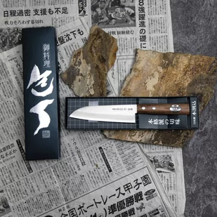 Kanetsune Shirogami #2/SS Nóż Mini Santoku 14 cm - Noże kuchenne - miniaturka - grafika 2