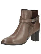 Botki damskie - Caprice Damskie botki Boot Heel 9-25355-43, szarobrązowe (taupe Nappa), 38 EU, Taupe Nappa, 38 EU - miniaturka - grafika 1