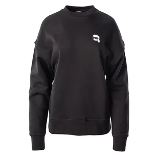 Damska Bluza KARL LAGERFELD IKONIK 2.0 RELAXED FIT SWEAT 230W1822-999 – Czarny - Bluzy damskie - miniaturka - grafika 1
