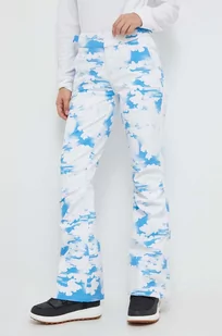 Roxy spodnie x Chloe Kim kolor biały - Spodnie sportowe damskie - miniaturka - grafika 1