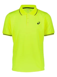 Asics Funkcyjna koszulka polo w kolorze jaskrawożółtym - Koszulki sportowe męskie - miniaturka - grafika 1