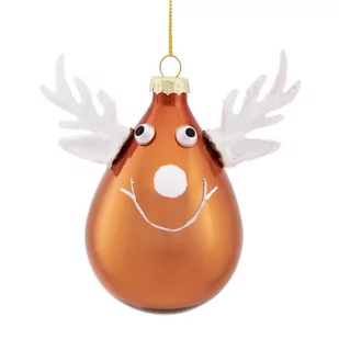 Bombka szklana RENIFER 10 cm VILLA ITALIA - Bombki - miniaturka - grafika 1