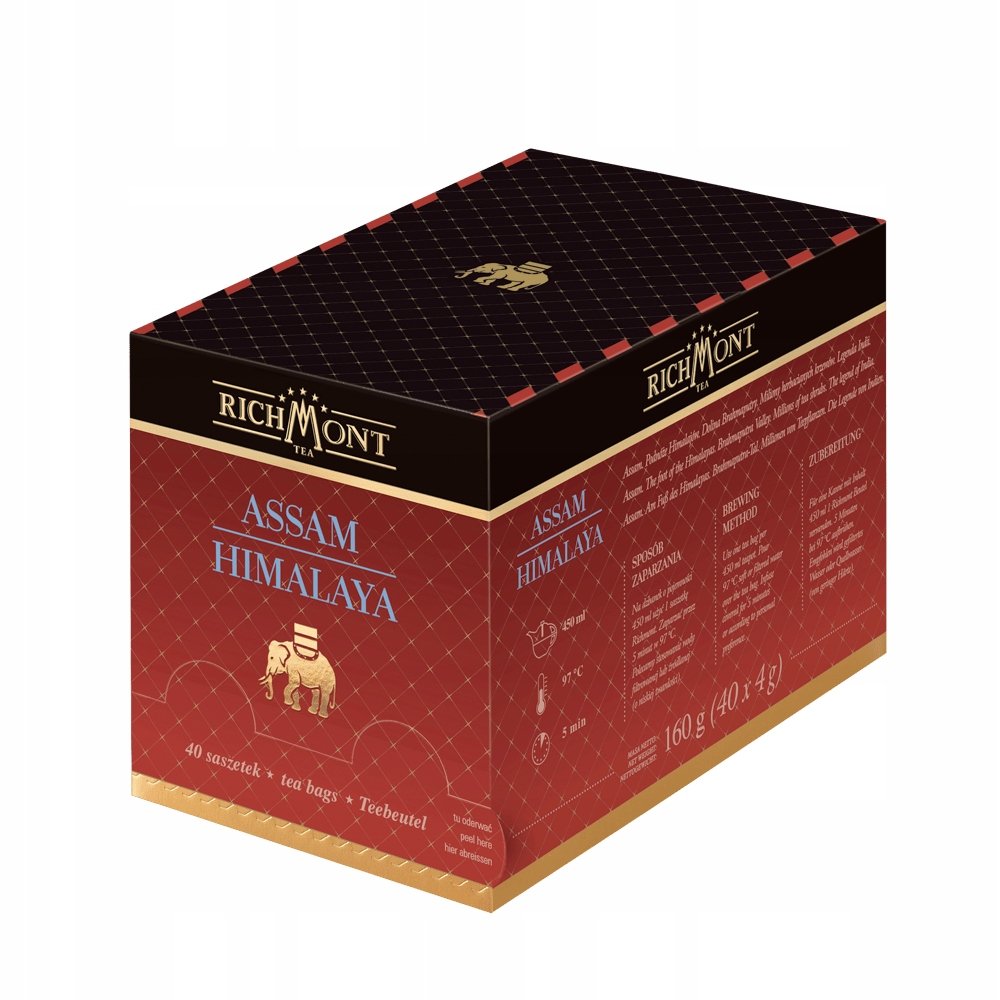 Herbata Czarna Richmont Assam Himalaya 40 Saszetek