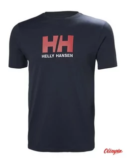 Koszulki męskie - Koszulka męska HELLY HANSEN HH LOGO T-SHIRT Navy - grafika 1