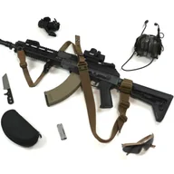 Amunicja i osprzęt ASG - RAGNAROK Pas TYR Carbine Gen.II, jedno-/dwupunktowy z dodatkowym mocowaniem Coyote - miniaturka - grafika 1