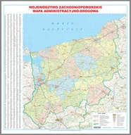 Mały naukowiec - EkoGraf, Województwo zachodniopomorskie mapa ścienna na podkładzie w drewnianej ramie, 1:200 000 - miniaturka - grafika 1