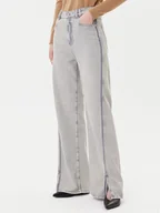 Spodnie damskie - BOSS Jeansy C_Marlene Hr Split 50542436 Szary Relaxed Fit - miniaturka - grafika 1