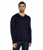Swetry męskie - TOMMY HILFIGER SWETER MĘSKI BAWEŁNIANY Z LOGO M J8A - miniaturka - grafika 1