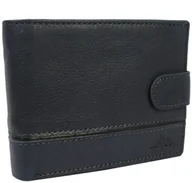 Portfele - Portfel Męski Skórzany EL FORREST Skóra Licowa Poziomy Z Zapięciem Z Zapinką Wewnątrz 892 33 RFID GRANATOWY 12.5 x 9.5 x 3 [cm] - miniaturka - grafika 1
