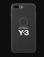 Etui i futerały do telefonów - Adidas ETUI ADIDAS Y-3 MOULDED CASE LEATHER IPHONE 6 PLUS / 7 PLUS / 8 PLUS CZARNE standard - miniaturka - grafika 1