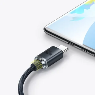 Baseus Crystal Shine Series kabel przewód USB do szybkiego ładowania i transferu danych USB Typ A - USB Typ C 100W 1,2m czarny (CAJY000401) - Kable USB - miniaturka - grafika 8
