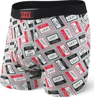 Majtki męskie - SAXX Bokserki Ultra Boxer Brief Fly grey htr name tag r. S SXBB30FNAG - miniaturka - grafika 1