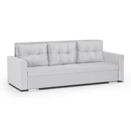 Sofy i kanapy - Kanapa 3 os z funkcją spania FOLLER jasno szara - miniaturka - grafika 1