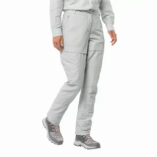 Spodnie sportowe damskie - Damskie spodnie trekkingowe Jack Wolfskin BARRIER PANT W cool grey - 36 - grafika 1