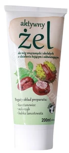 Donum Naturea Aktywny żel do nóg zmęczonych kasztanowiec miłorząb babka lancetowata 200ml - Stawy, mięśnie, kości - miniaturka - grafika 1