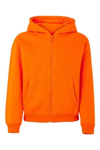 Mukua Byron Kids Bluza dziecięca z zamkiem błyskawicznym i kapturem, pomarańczowa, rozmiar 1/2