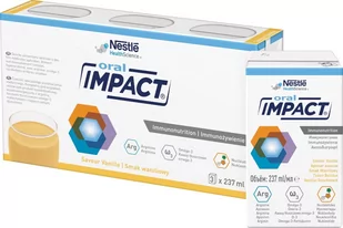 NESTLE ORAL IMPACT Smak waniliowy - 3x237 ml - Witaminy i minerały - miniaturka - grafika 2
