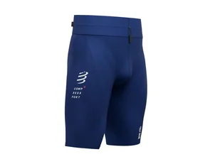 COMPRESSPORT Trailowe spodenki kompresyjne TRAIL UNDER CONTROL UTMB 2019 niebieskie - Spodnie sportowe damskie - miniaturka - grafika 1