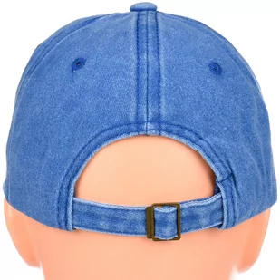 Niebieska czapka z daszkiem baseballówka LA niebieski - Czapki męskie - miniaturka - grafika 2