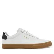 Trampki męskie - Tenisówki Pepe Jeans Kenton Base PMS300003 Écru - miniaturka - grafika 1