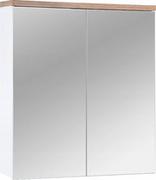 Szafki łazienkowe - Szafka łazienkowa BALI WHITE 841 z lustrem 80 cm - miniaturka - grafika 1