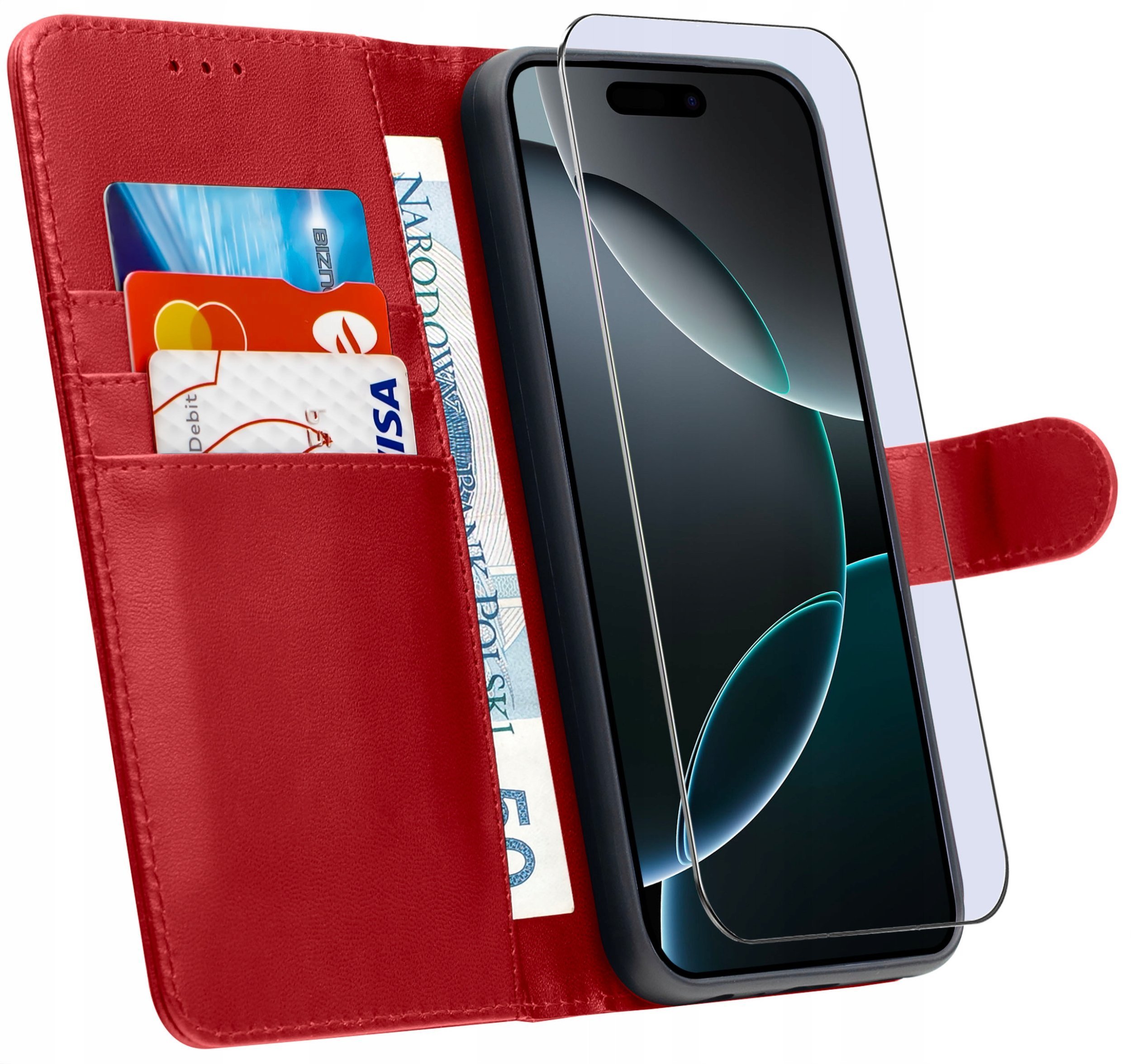 ETUI do iPhone 16 Pro MaxSKÓRZANE PORTFEL BOOK TOKRA CASE CLASSIC + SZKŁO