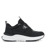 Buty dla chłopców - Sneakersy Calvin Klein Low Cut Sneaker V3X9-83172-1845 S Czarny - miniaturka - grafika 1