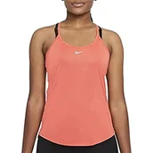 Kamizelki damskie - Nike Damska kamizelka W Nk One Df Elstka Std Tank Vest, Magic Ember/White, L - miniaturka - grafika 1