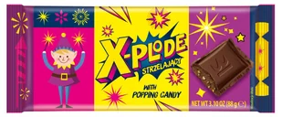 Tabliczka kakaowa X-Plode z cukrem strzelającym Wawel 88g - Czekolada - miniaturka - grafika 1