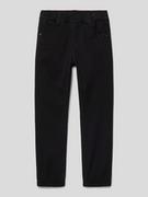 Spodnie i spodenki dla chłopców - Spodnie o kroju slim fit z kieszenią z tyłu - miniaturka - grafika 1