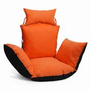 Poduszki ogrodowe - Poduszka do wiszącego fotela kokon w kolorze pomarańczowym – Poduszka na huśtawkę typu kokon - miniaturka - grafika 1