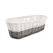 Donice - Balkonówka / skrzynka balkonowa na kwiaty owalna 55 x 25 x 17 cm - miniaturka - grafika 1