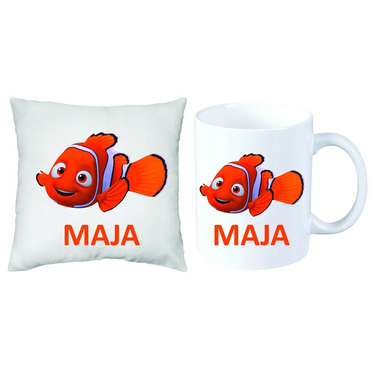 Rybka NEMO Gdzie Jest Nemo Zestaw PODUSZKA + KUBEK