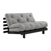 Sofy i kanapy - Sofa rozkładana z szarym pokryciem Karup Design Roots Black/Grey - miniaturka - grafika 1