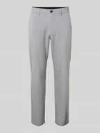 Spodnie męskie - Chinosy o kroju slim fit z dodatkiem wiskozy model ‘175 SLIM ROBERT FLEX’ - miniaturka - grafika 1