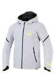 Odzież motocyklowa - Kurtka Motocyklowa Alpinestars Aeroshell WP Średni Szary/Żółty FluorescencyjnyL - miniaturka - grafika 1