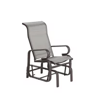 Fotele i krzesła ogrodowe - Beliani Krzesło ogrodowe bujane brązowe BORGIO - miniaturka - grafika 1