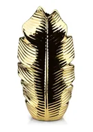Wazony i flakony - LEAF GOLD WAZON 7,5x17xh35cm - miniaturka - grafika 1