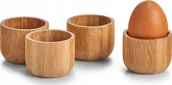Miski i półmiski - Zeller Zestaw bambusowych kieliszków na jajka, Ø 5 cm - miniaturka - grafika 1
