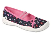 Kapcie damskie - Kapcie baleriny dziecięce dziewczęce domowe na gumki Befado 116Y321-32 - miniaturka - grafika 1