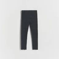 Spodnie i spodenki dla dziewczynek - Reserved - Spodnie w prążek - ciemnoszary - miniaturka - grafika 1